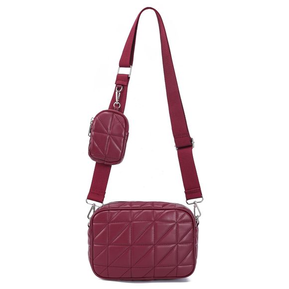 Quilted Crossbody Bags With Coin Purse Soft Leather Crossbody <3 - Picture 1 of 7